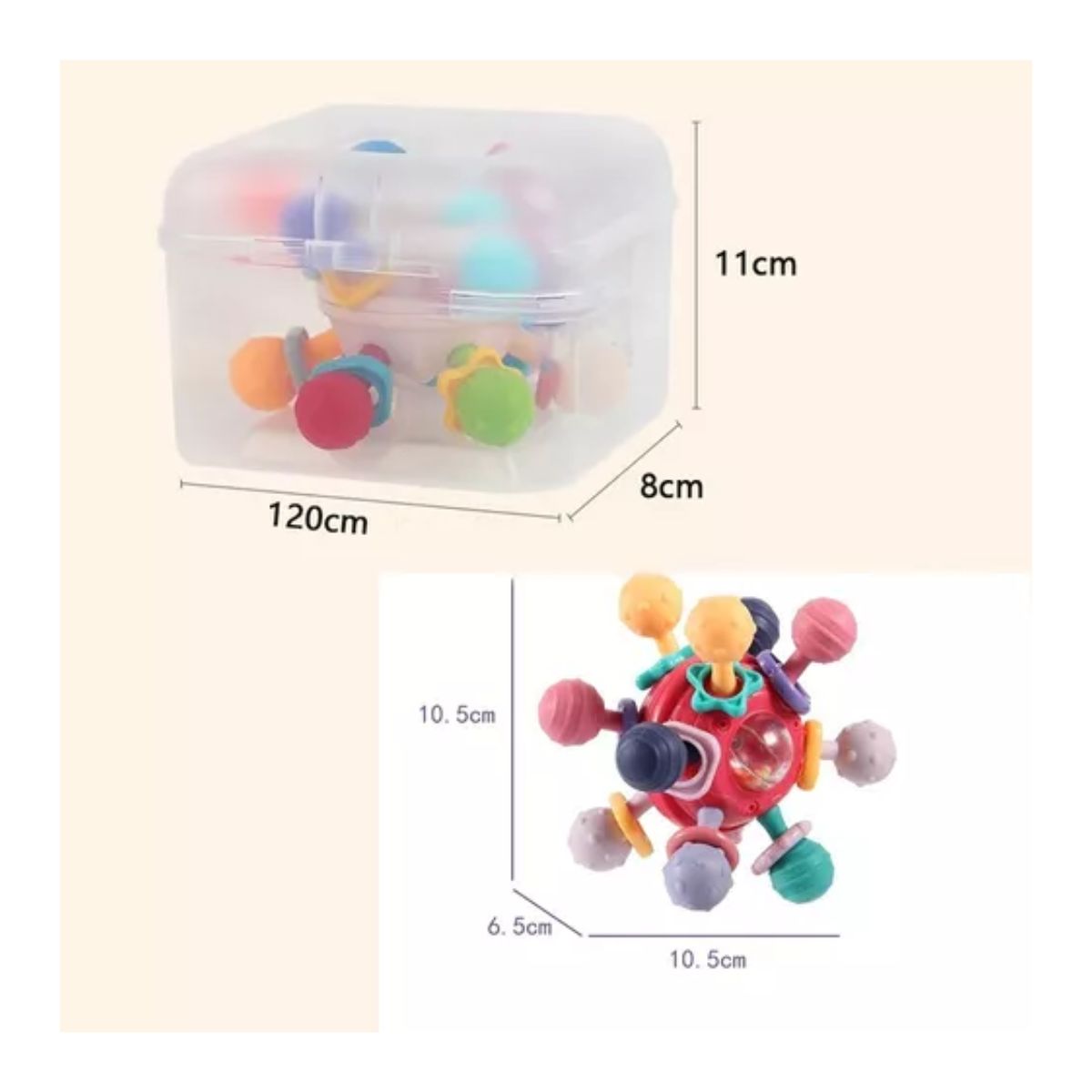 Juguete Para La Dentición Del Bebé, Alivia Las Encías Azul claro