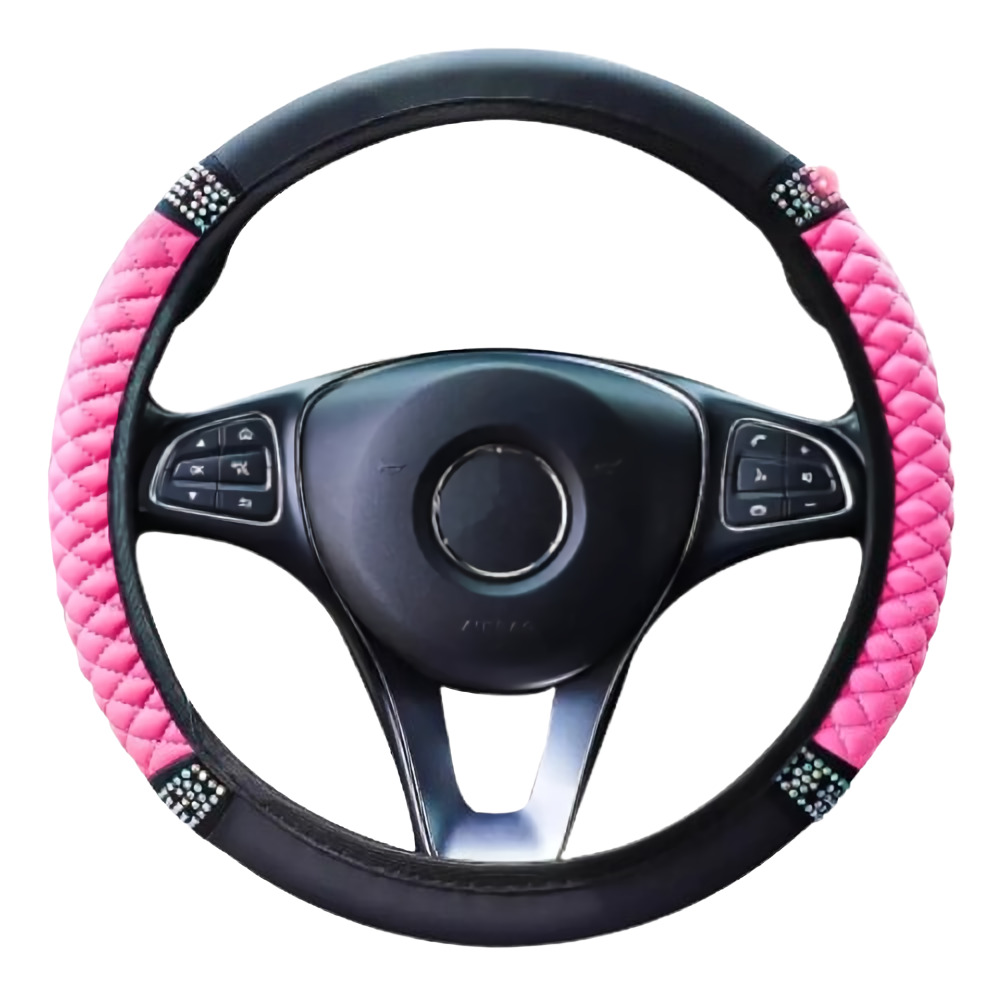 Cubrevolante Para Auto de Vinipiel Color Rosa Pink