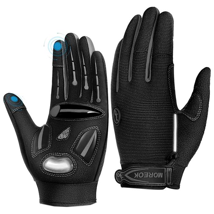 Guantes para Equitacion MXGLY-008-2 2Pares M NegroGris MicroFibra, GlovSoccGray