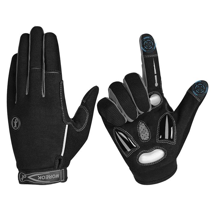 Guantes para Senderismo MXGLY-008-1 2Pares M NegroGris MicroFibra, GlovSoccGray