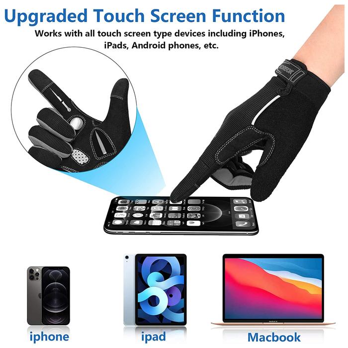 Guantes para Senderismo MXGLY-008-1 2Pares M NegroGris MicroFibra, GlovSoccGray