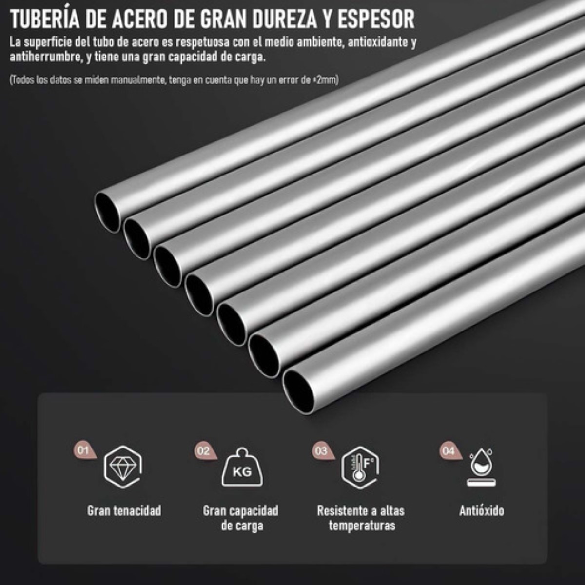 Closet Grande Ropero Armable Portátil Organizador Recamara Gris Cuadros .