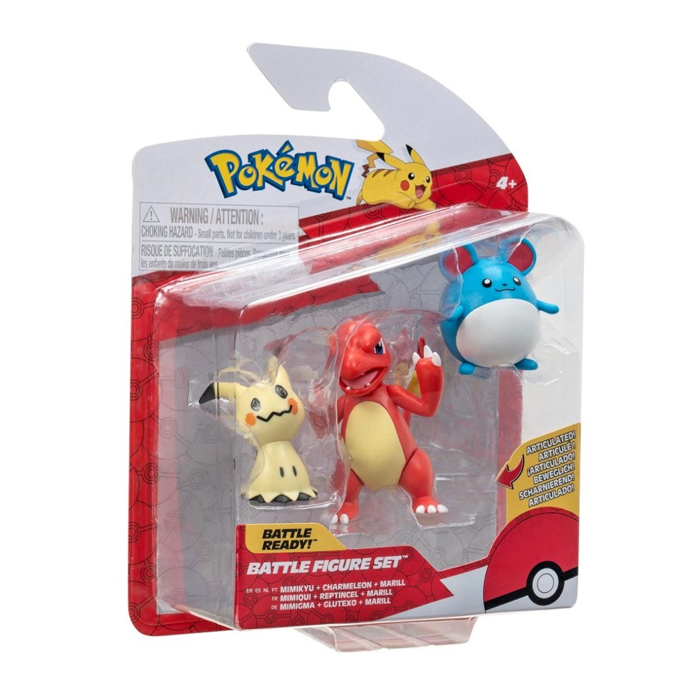 Pokemon Mimikyu + Charmeleon +Marill