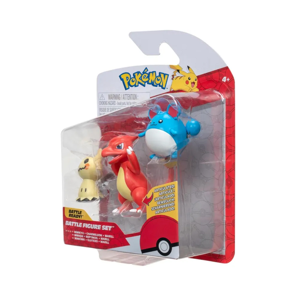Pokemon Mimikyu + Charmeleon +Marill