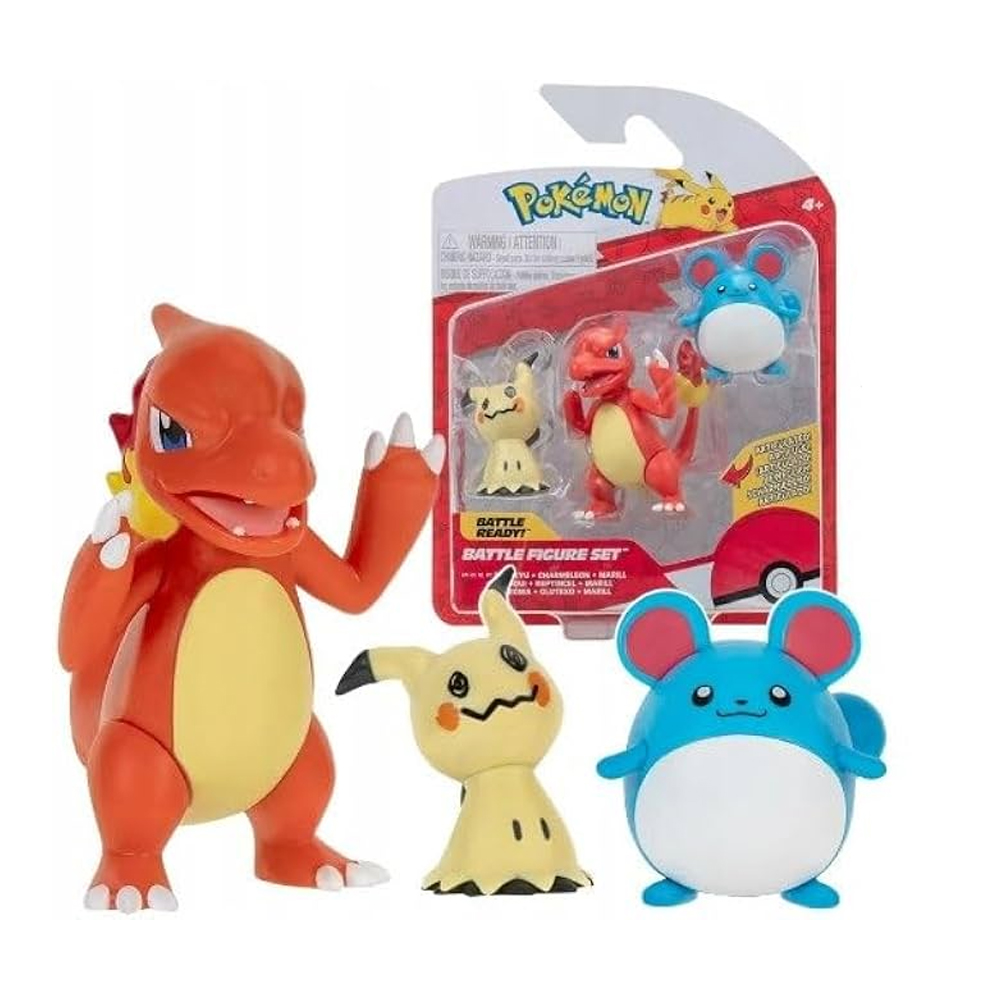Pokemon Mimikyu + Charmeleon +Marill