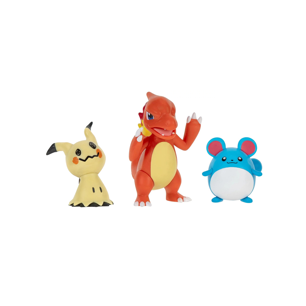Pokemon Mimikyu + Charmeleon +Marill