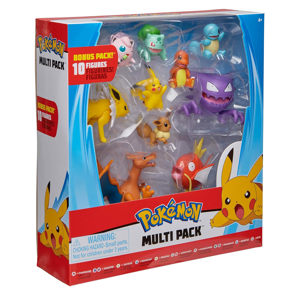 Pokémon Ultimate Battle Set 10 Figuras Pikachu + Charizard + Charmander