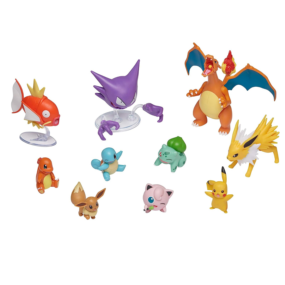 Pokémon Ultimate Battle Set 10 Figuras Pikachu + Charizard + Charmander