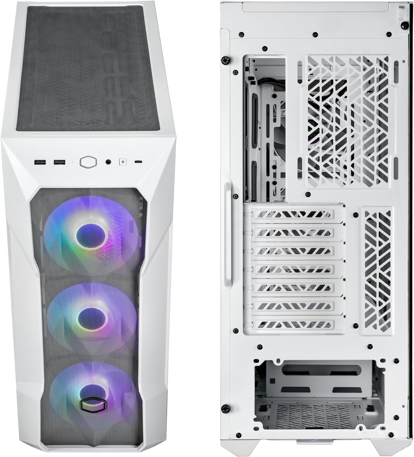 Gabinete Cooler Master MasterBox TD500 Mesh V2  sin Fuente Blanco.