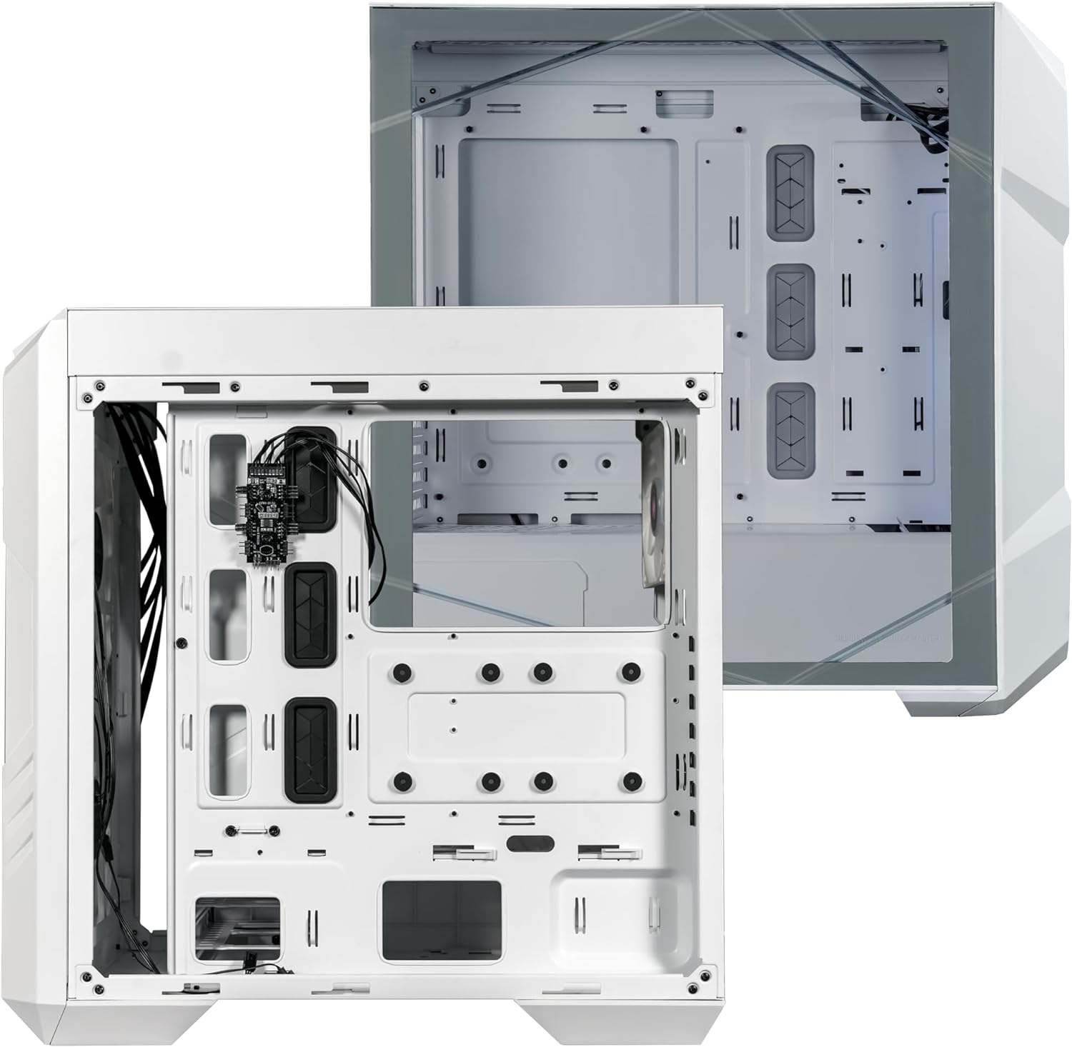 Gabinete Cooler Master MasterBox TD500 Mesh V2  sin Fuente Blanco.