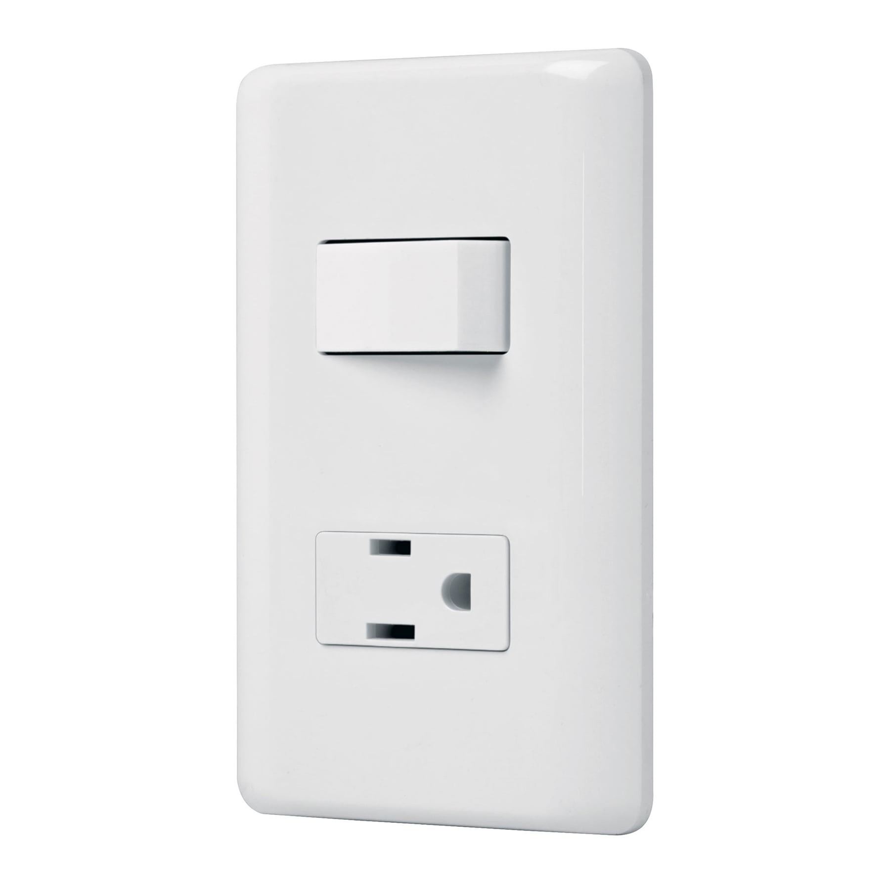 PLACA ARMADA CONTACTO E INTERRUPTOR SENCILLO, VOLTECK BASIC 25077