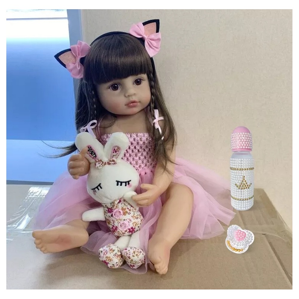 Muñecas Reborn De Silicona De Cuerpo Completo De 55 Cm