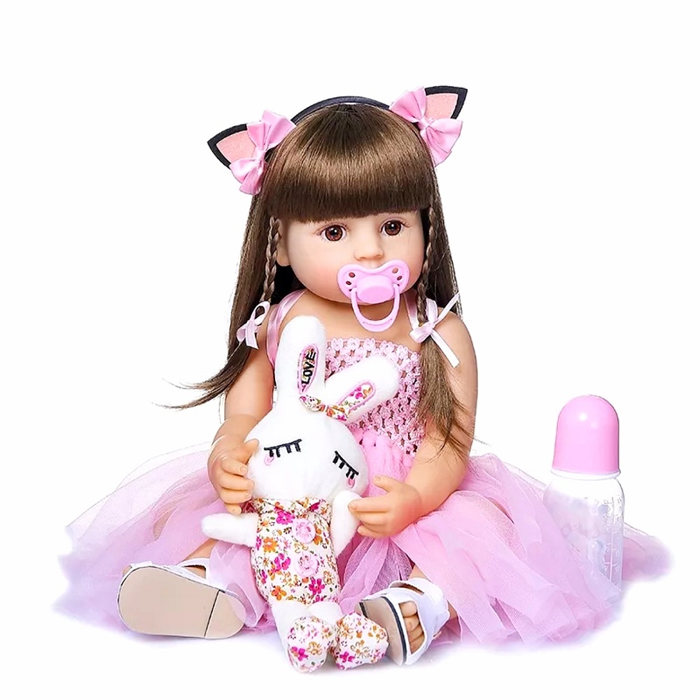 Muñecas Reborn De Silicona De Cuerpo Completo De 55 Cm