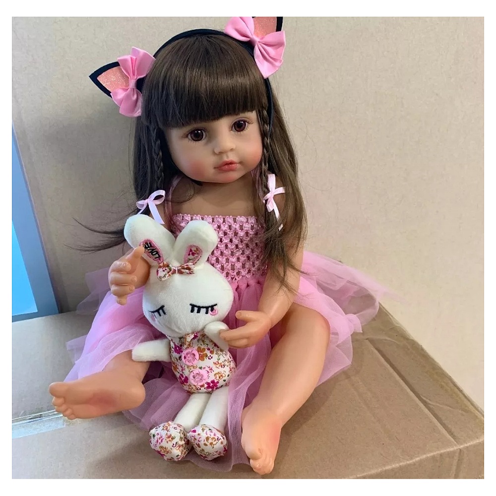 Muñecas Reborn De Silicona De Cuerpo Completo De 55 Cm
