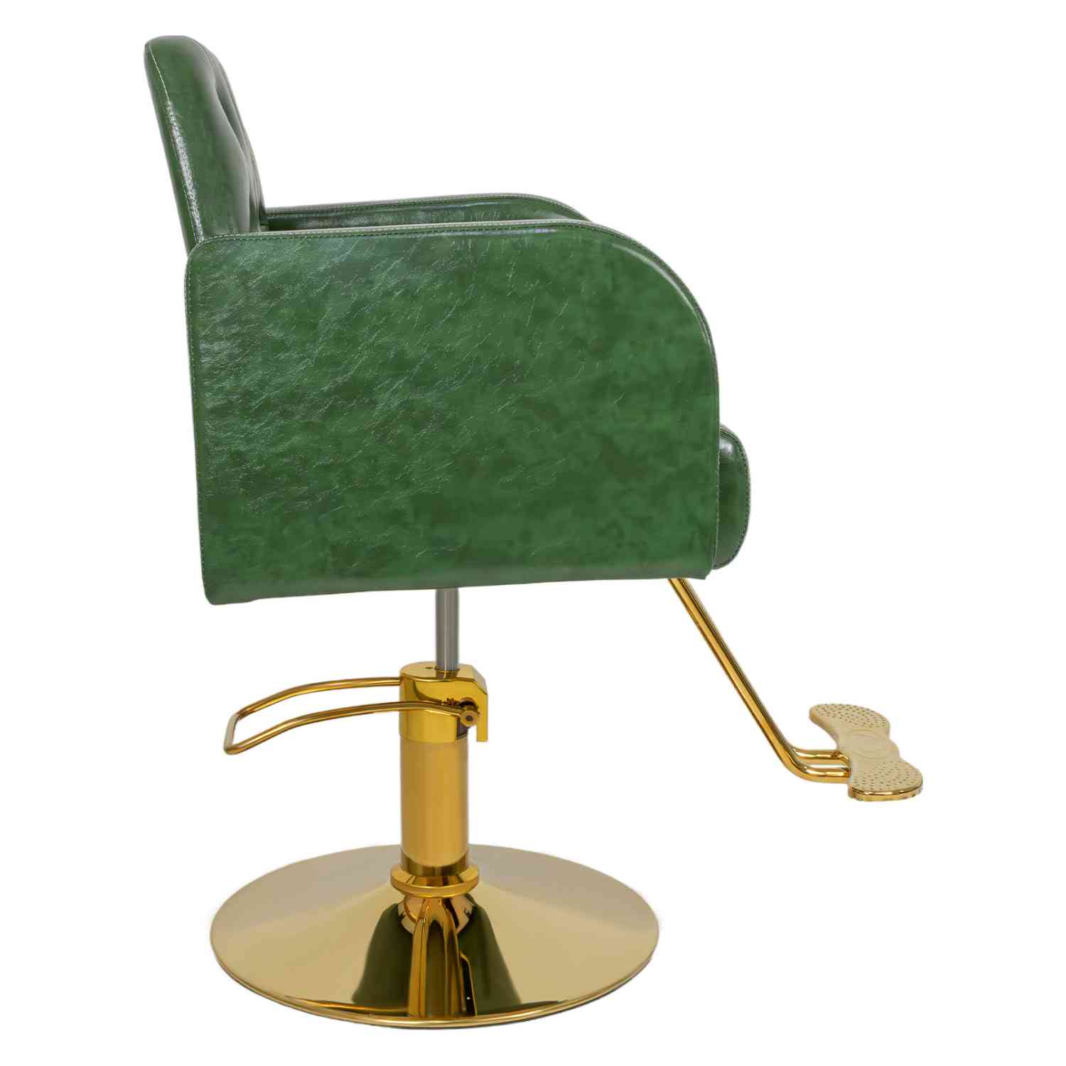 Silla Sillon Premium Barberia Estetica 360 Neumatica Verde