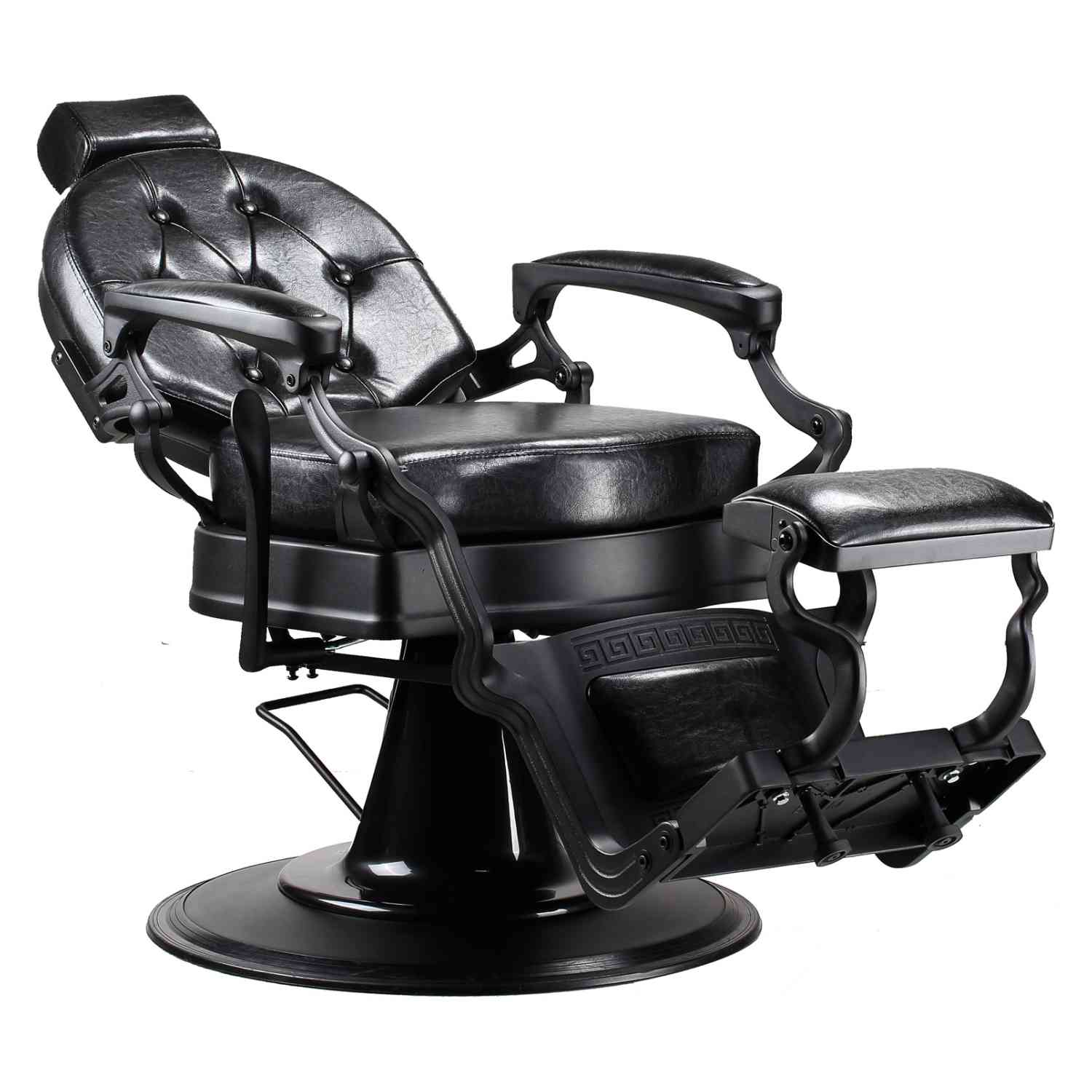 Sillon Gotico Premium Barberia Lujo Robusto Peluqueria Class Negro