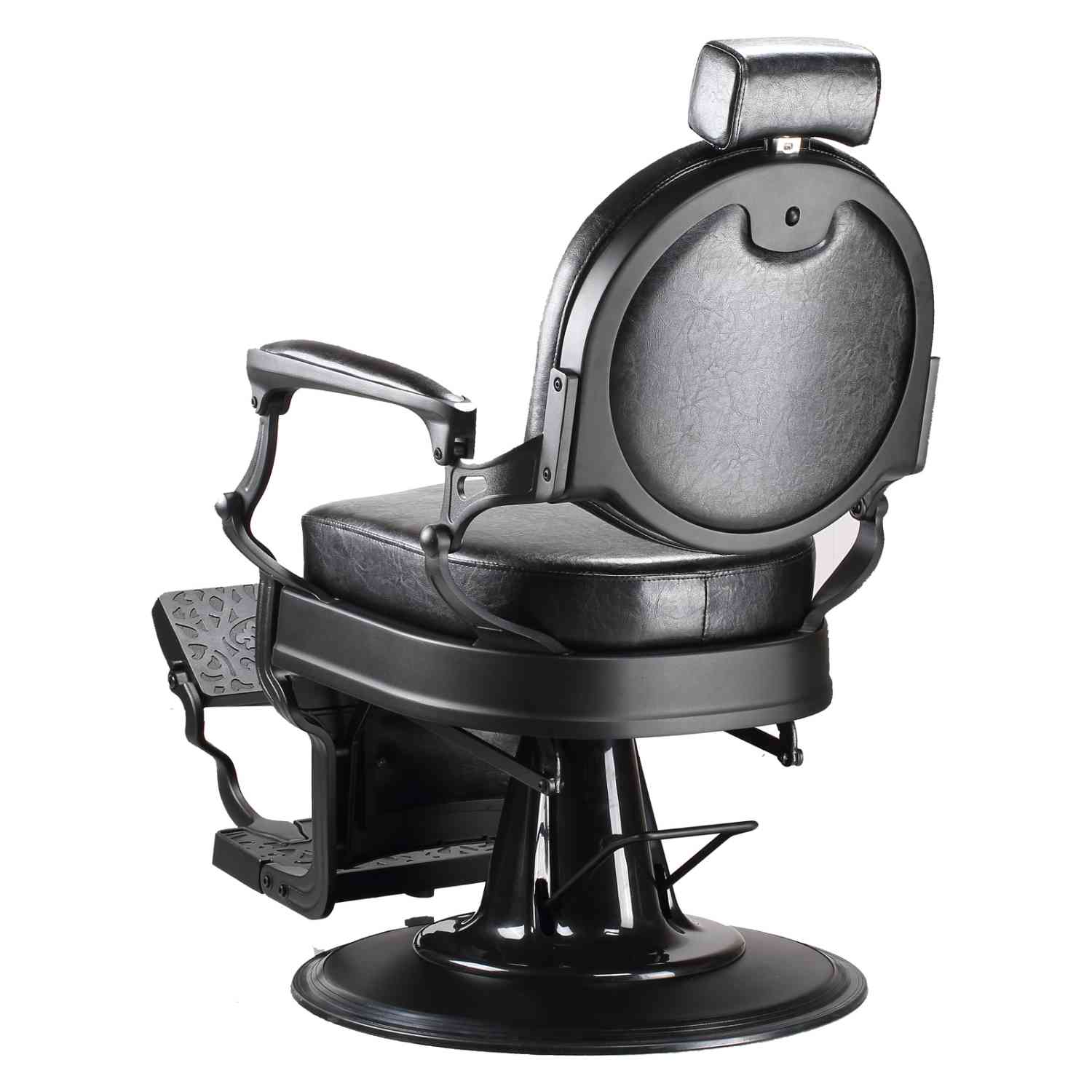Sillon Gotico Premium Barberia Lujo Robusto Peluqueria Class Negro