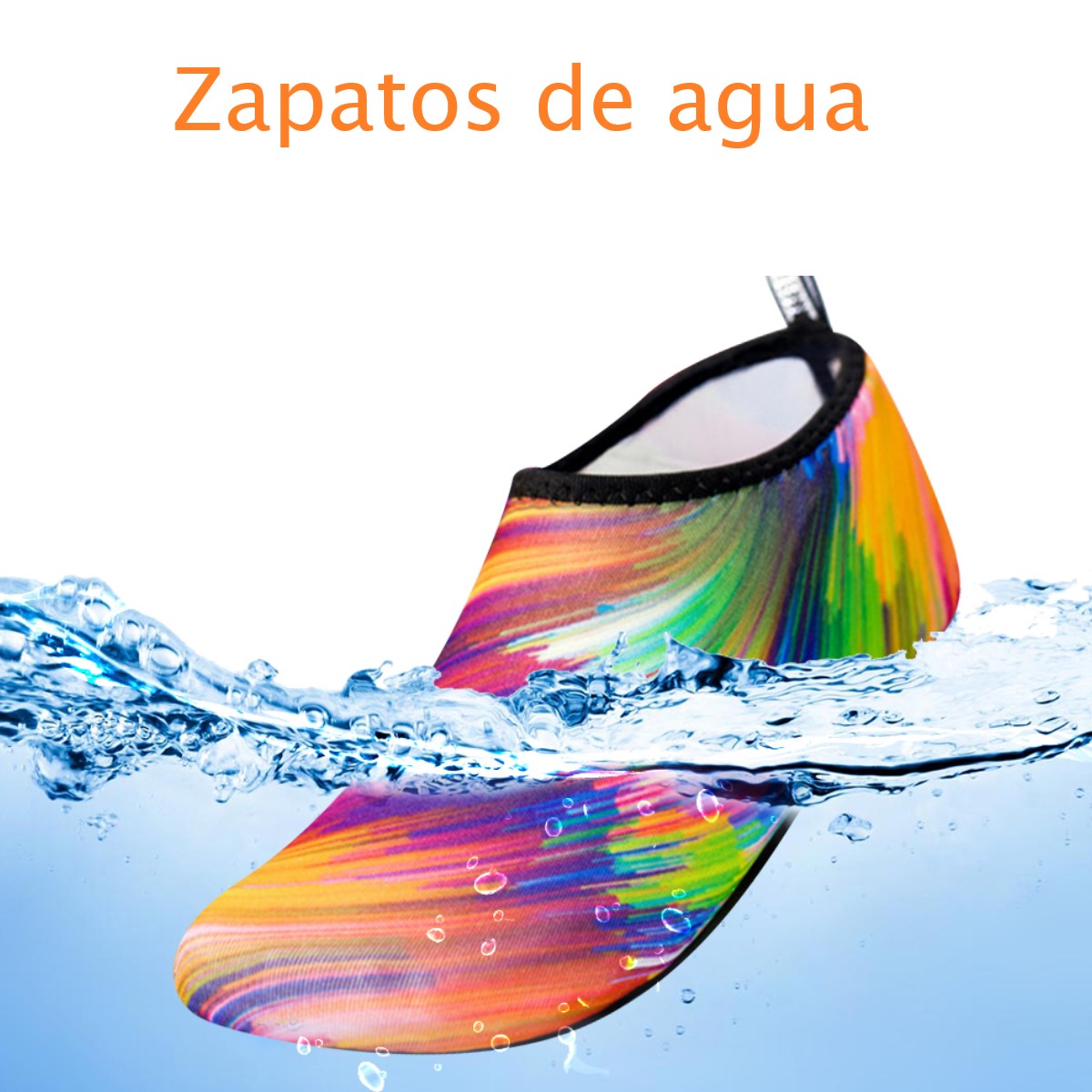 Zapatos agua Calcetines azul antideslizantes natación playa Yoga baile natación buceo