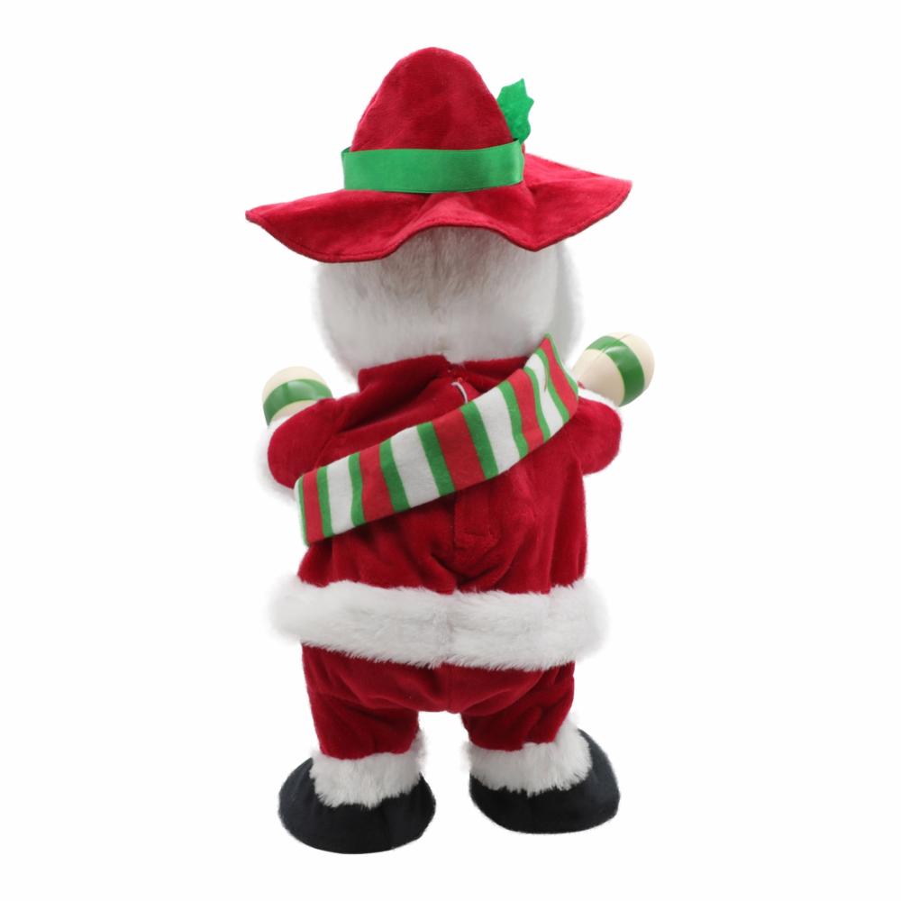 Figura de santa con maracas,con movimientos y sonidos