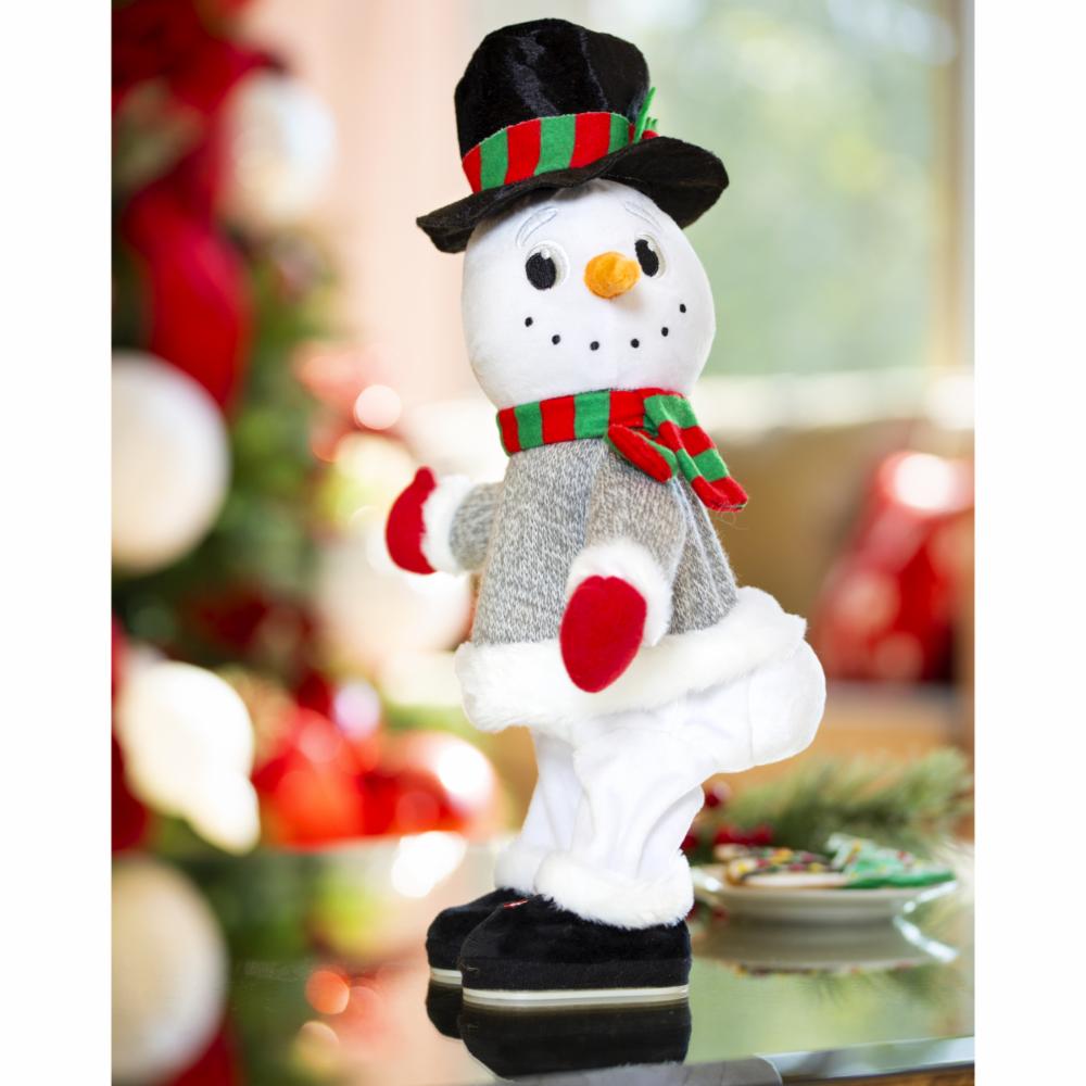Figura muñeco de nieve con sonidos y movimientos