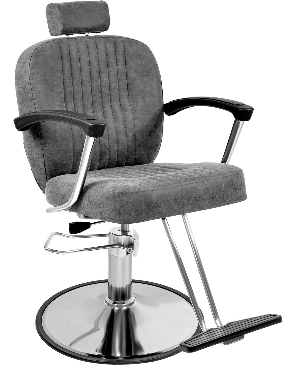 Sillon Silla Barberia Estetica Clasica 360 Moderna Gris