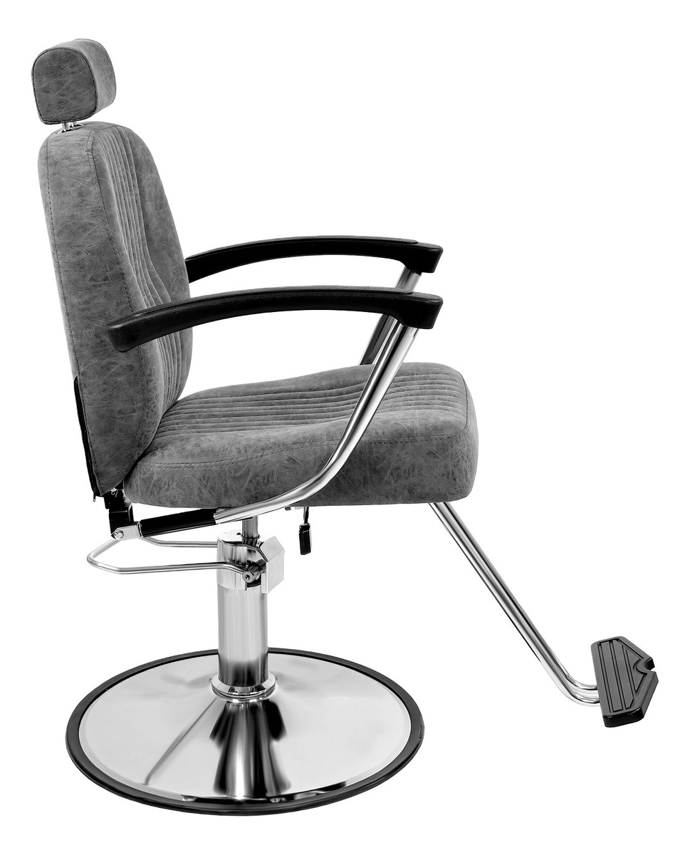 Sillon Silla Barberia Estetica Clasica 360 Moderna Gris