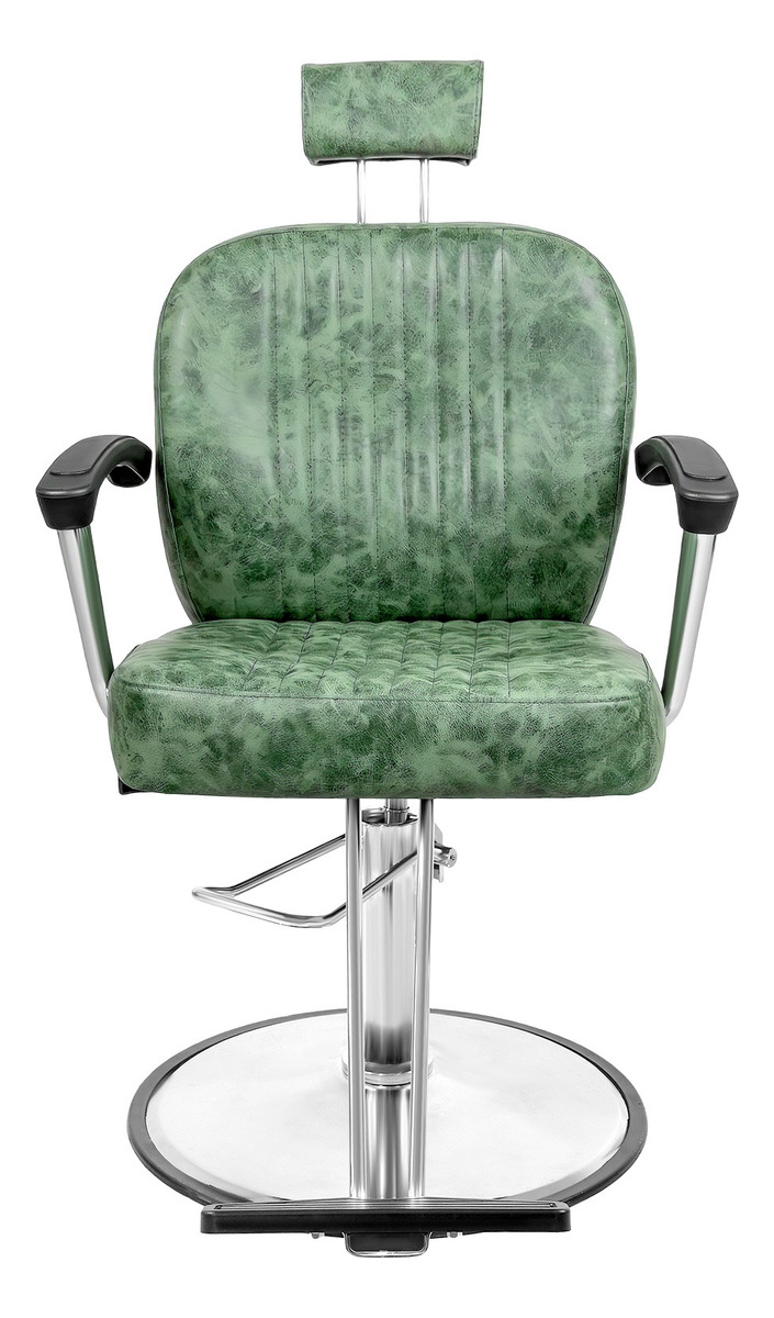 Sillon Silla Barberia Estetica Clasica 360 Moderna Verde