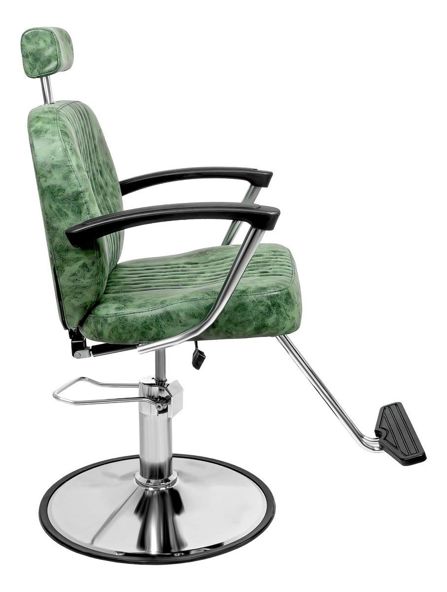 Sillon Silla Barberia Estetica Clasica 360 Moderna Verde