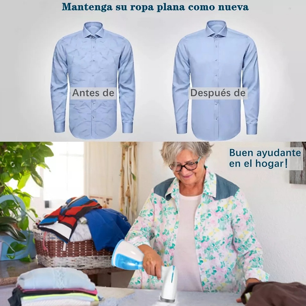 Plancha De Vapor Vertical Y Portátil Para Ropa De 1500w