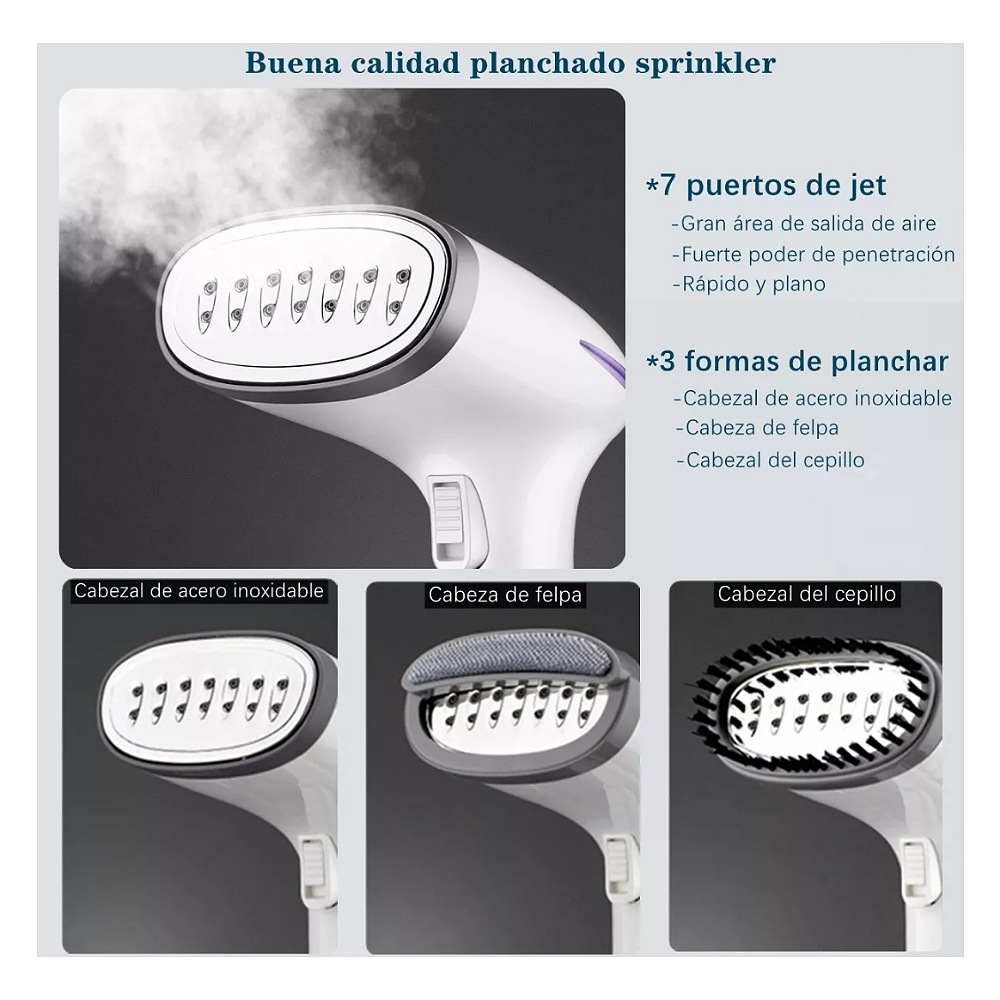 Plancha De Vapor Vertical Y Portátil Para Ropa De 1500w