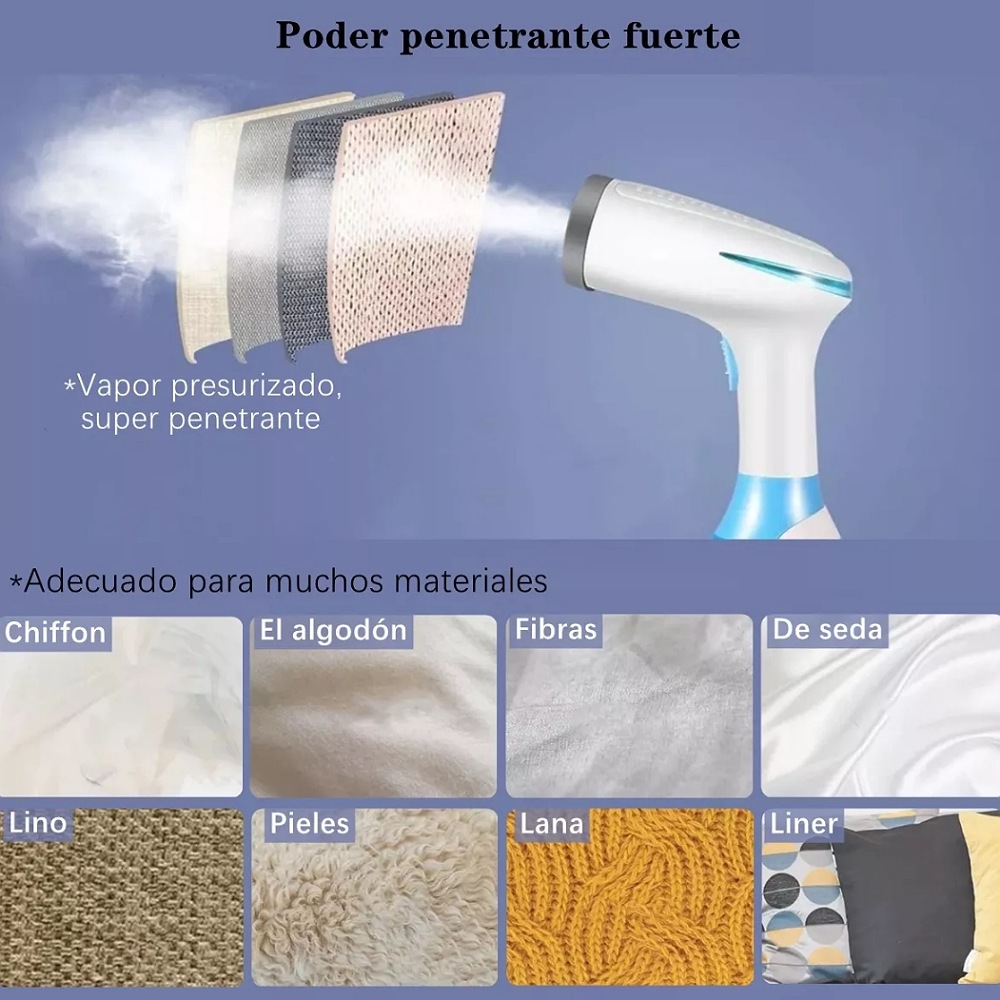 Plancha De Vapor Vertical Y Portátil Para Ropa De 1500w