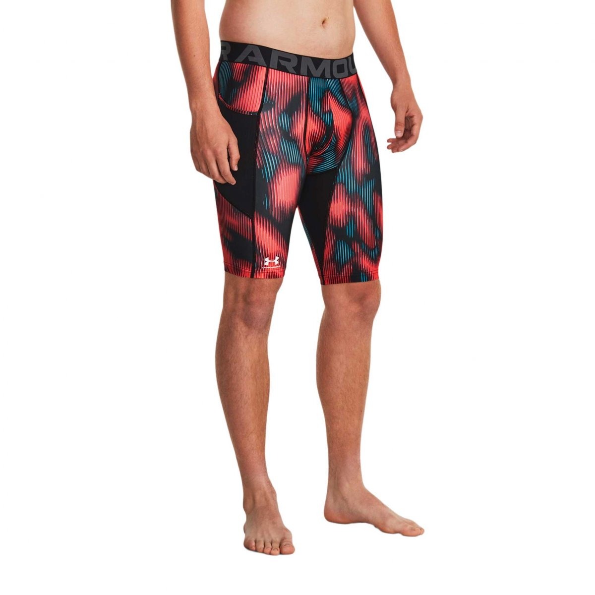 Licra Shorts Under Armour Heatgear High Print Hombre Entrenamiento