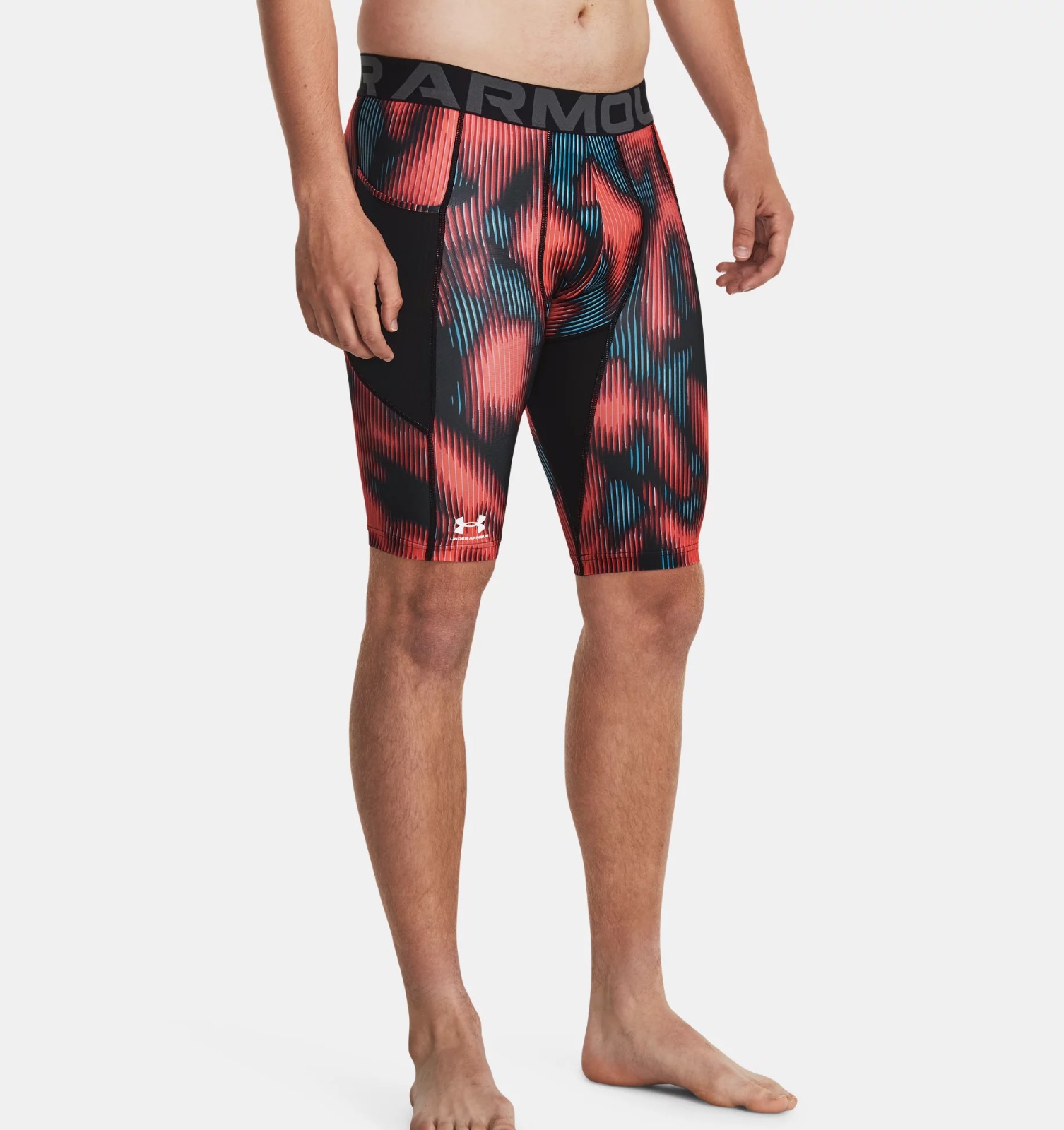 Licra Shorts Under Armour Heatgear High Print Hombre Entrenamiento