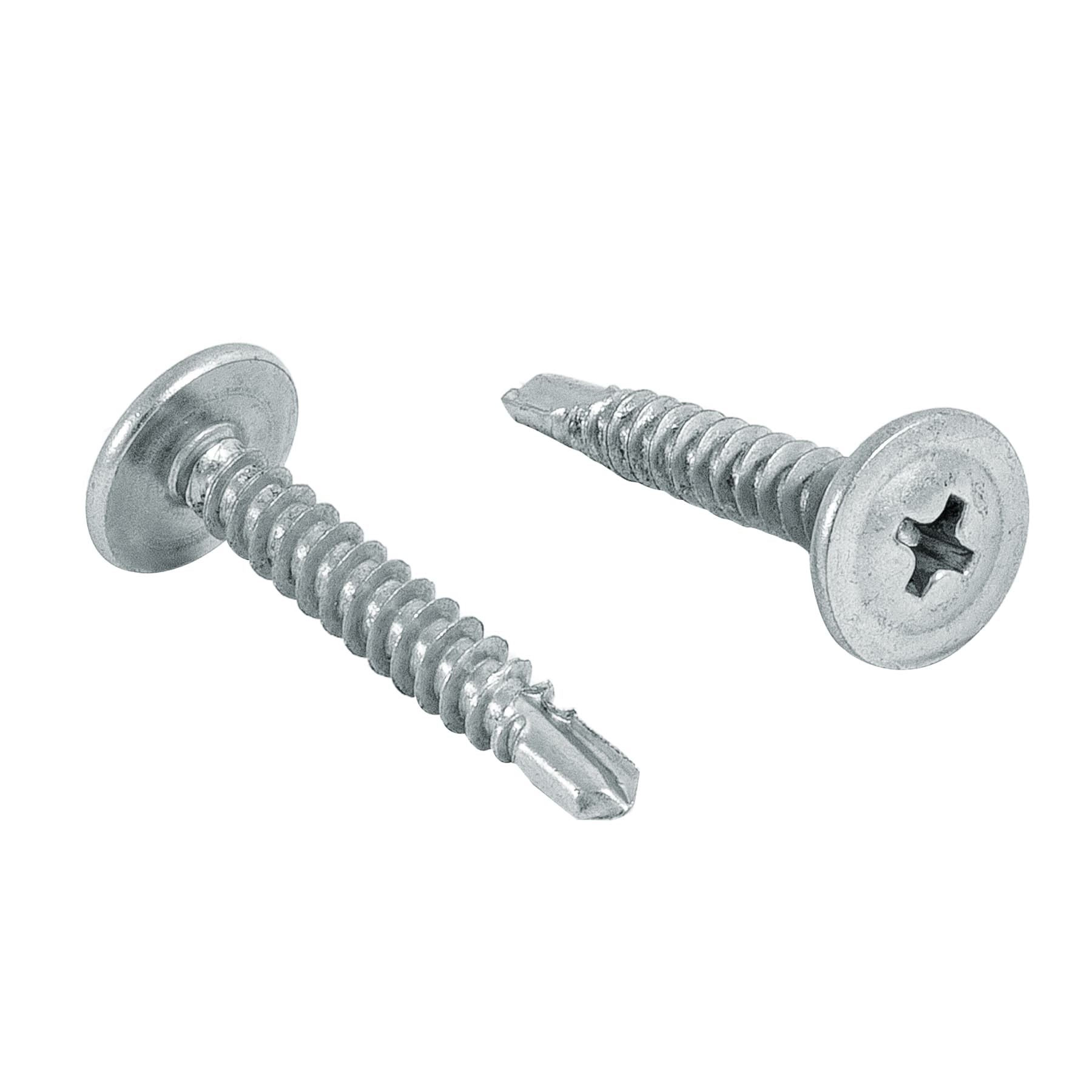 BOLSA CON 100 PIJAS CABEZA CRUZ, PUNTA DE BROCA 1", FIERO 44647