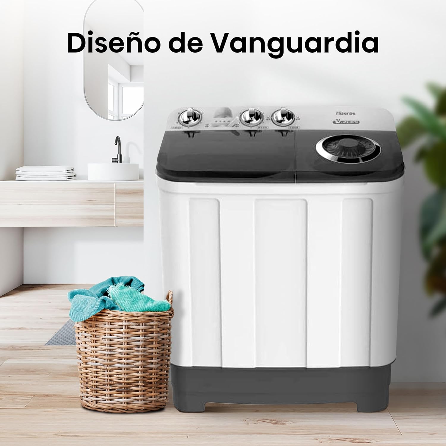 LAVADORA HISENSE DE 11 KG