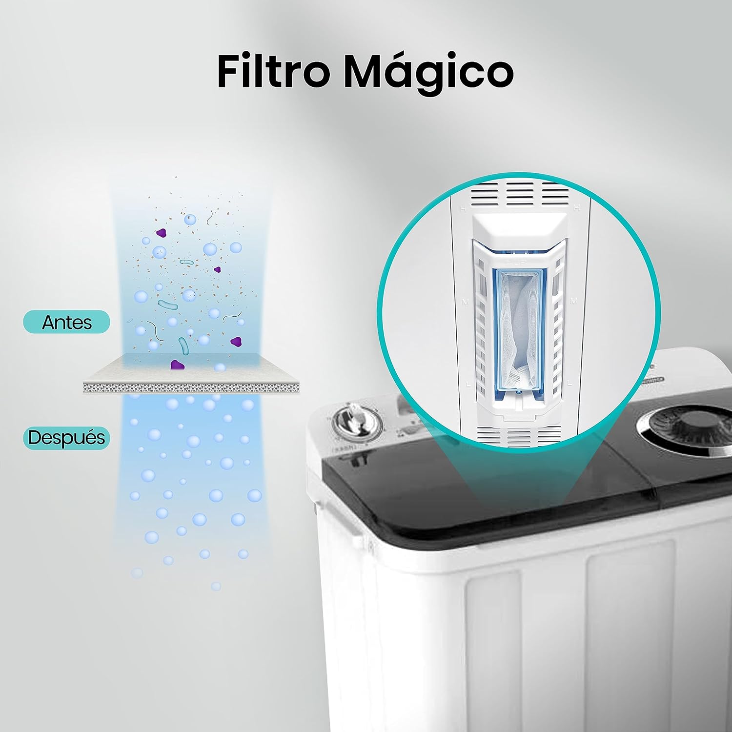 LAVADORA HISENSE DE 11 KG