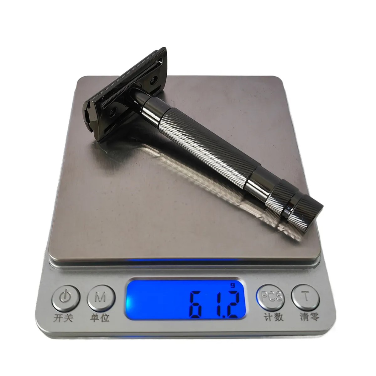 Rastrillo maquinilla afeitar hojas soporte ecológico seguridad doble filo metálico grado medico