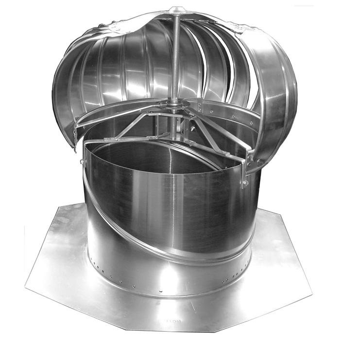 Extractor Atmosferico de Aluminio, MXETE-001-1, 17"Turbina, 14" Diámetro Garganta, Base, 100porciento Aluminio, 30años Garantía,, TurboVent