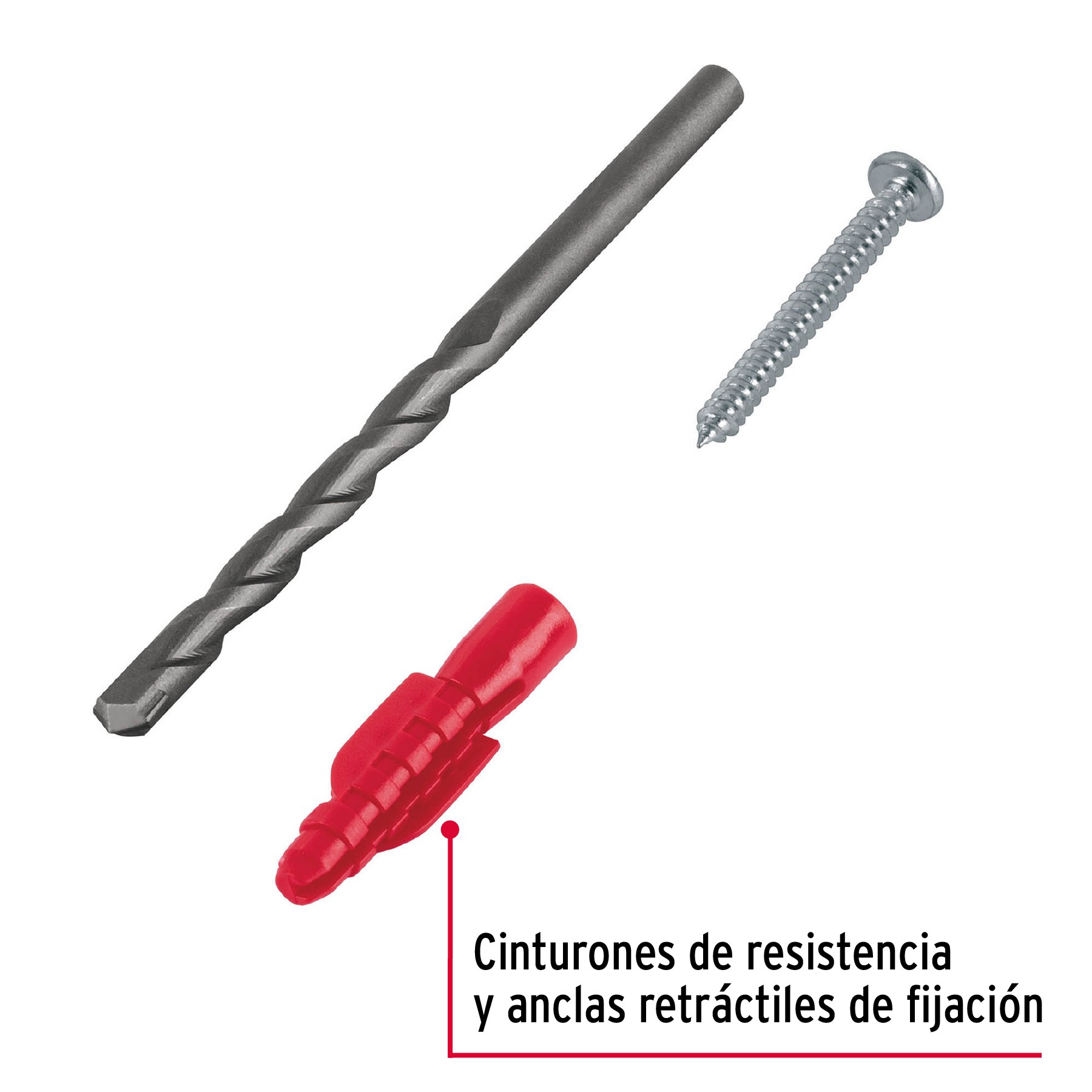 KIT DE 20 TAQUETES 1/4" CON PIJAS #8 Y 1 BROCA 1/4", FIERO 40159