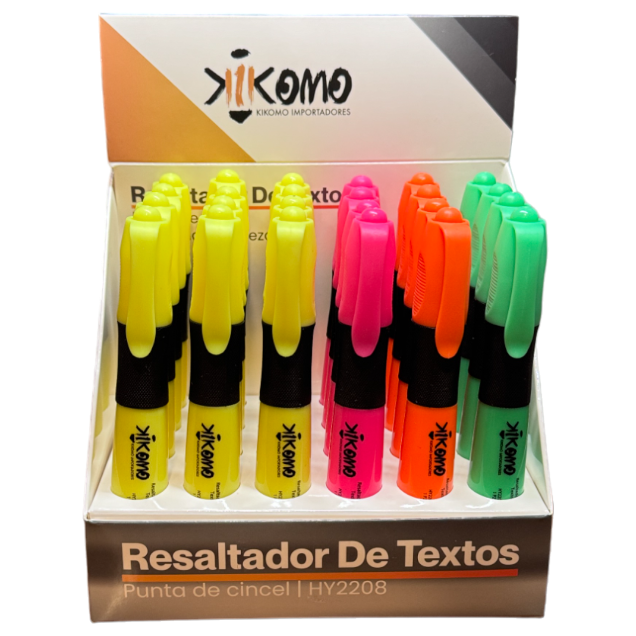 Paquete Con 24 Resaltadores Surtidos O Solo Color Amarillo