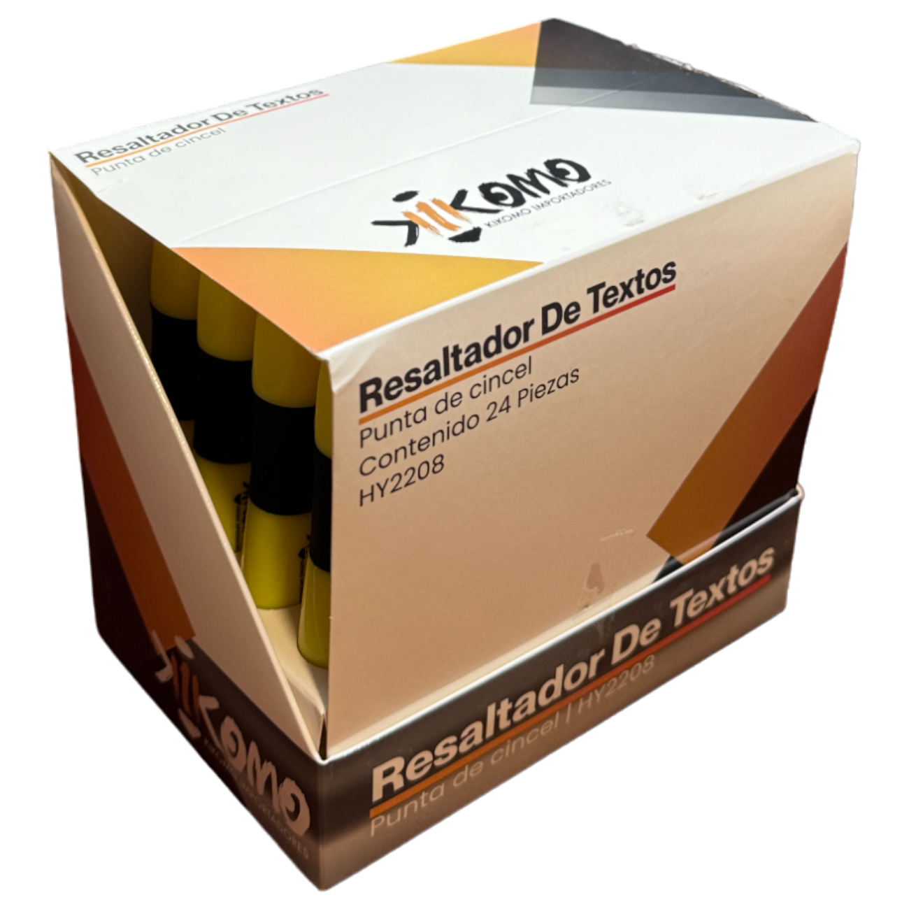 Paquete Con 24 Resaltadores Surtidos O Solo Color Amarillo