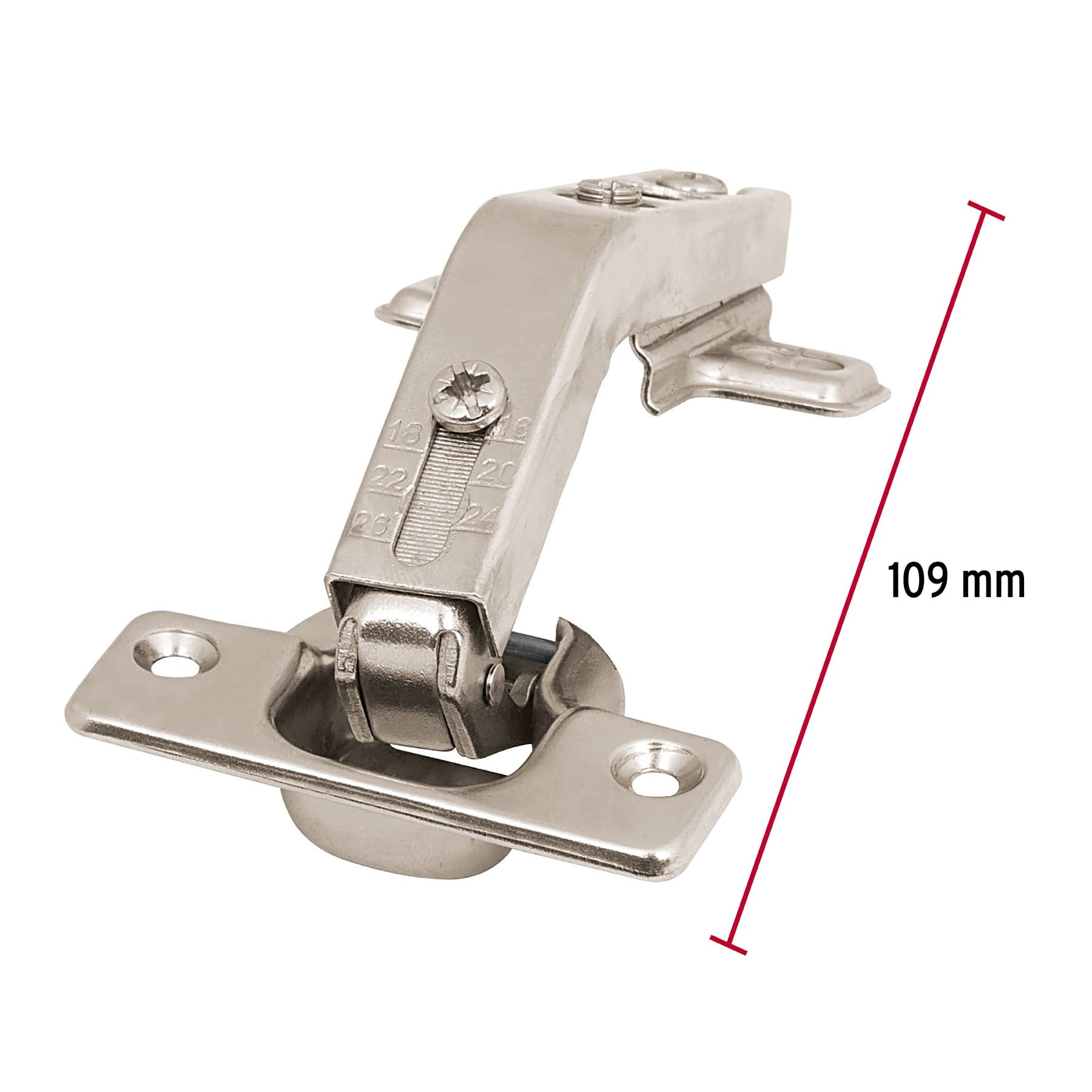 BOLSA C/2 BISAGRAS BIDIMENSIONALES DE 135 grados, HERMEX 43162