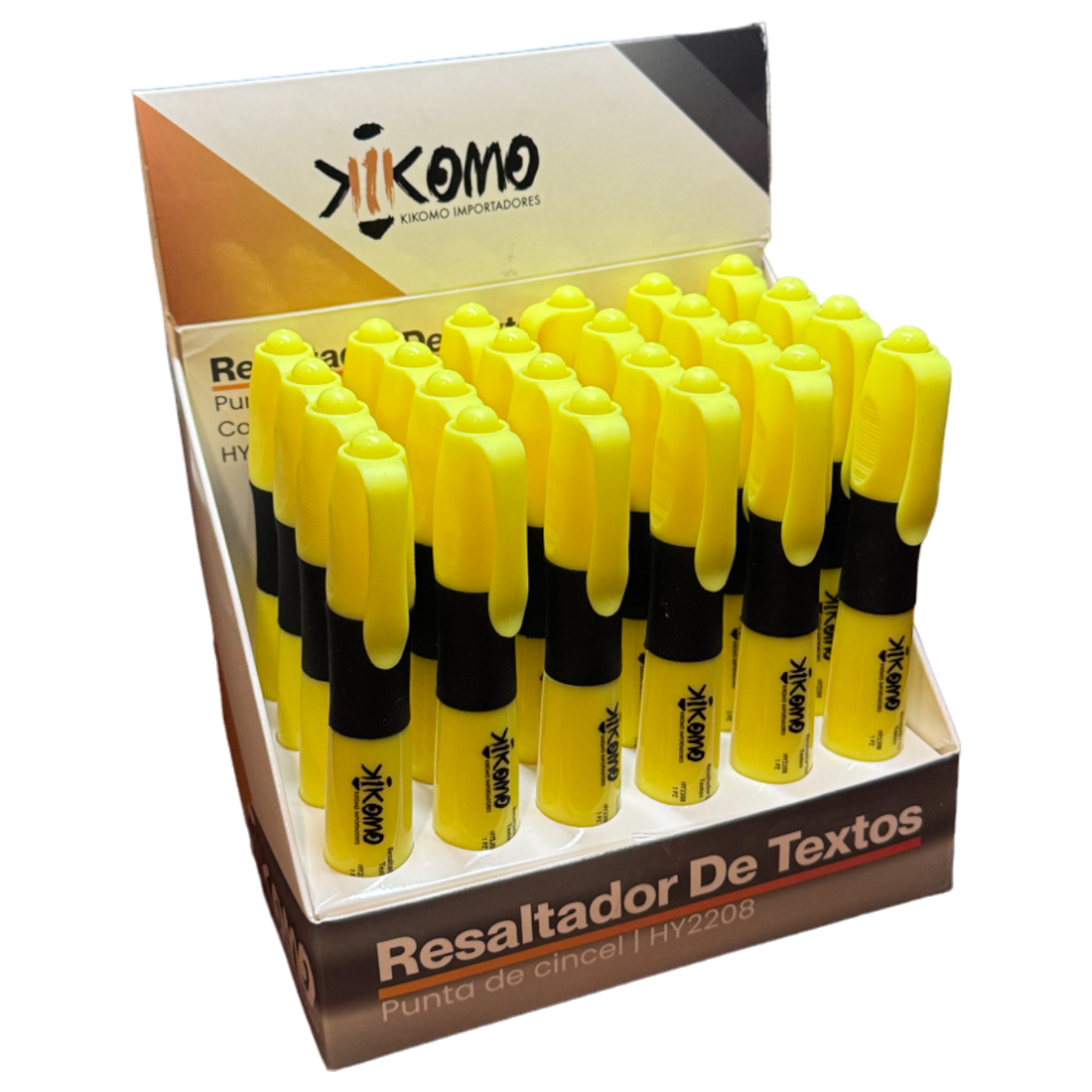 Paquete Con 24 Resaltadores Surtidos O Solo Color Amarillo