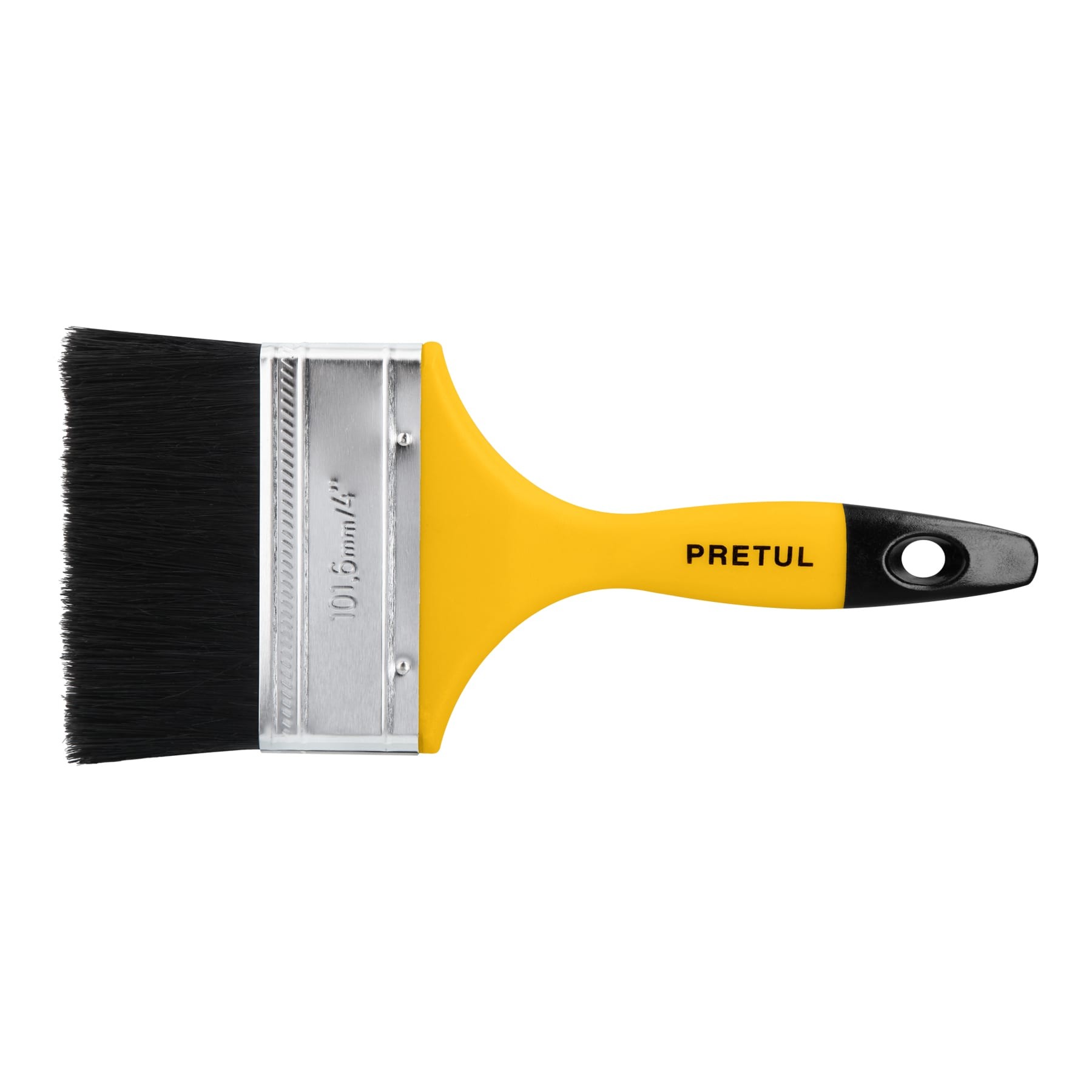 BROCHA USO GENERAL DE 4" CON MANGO DE PLÁSTICO, PRETUL 21529