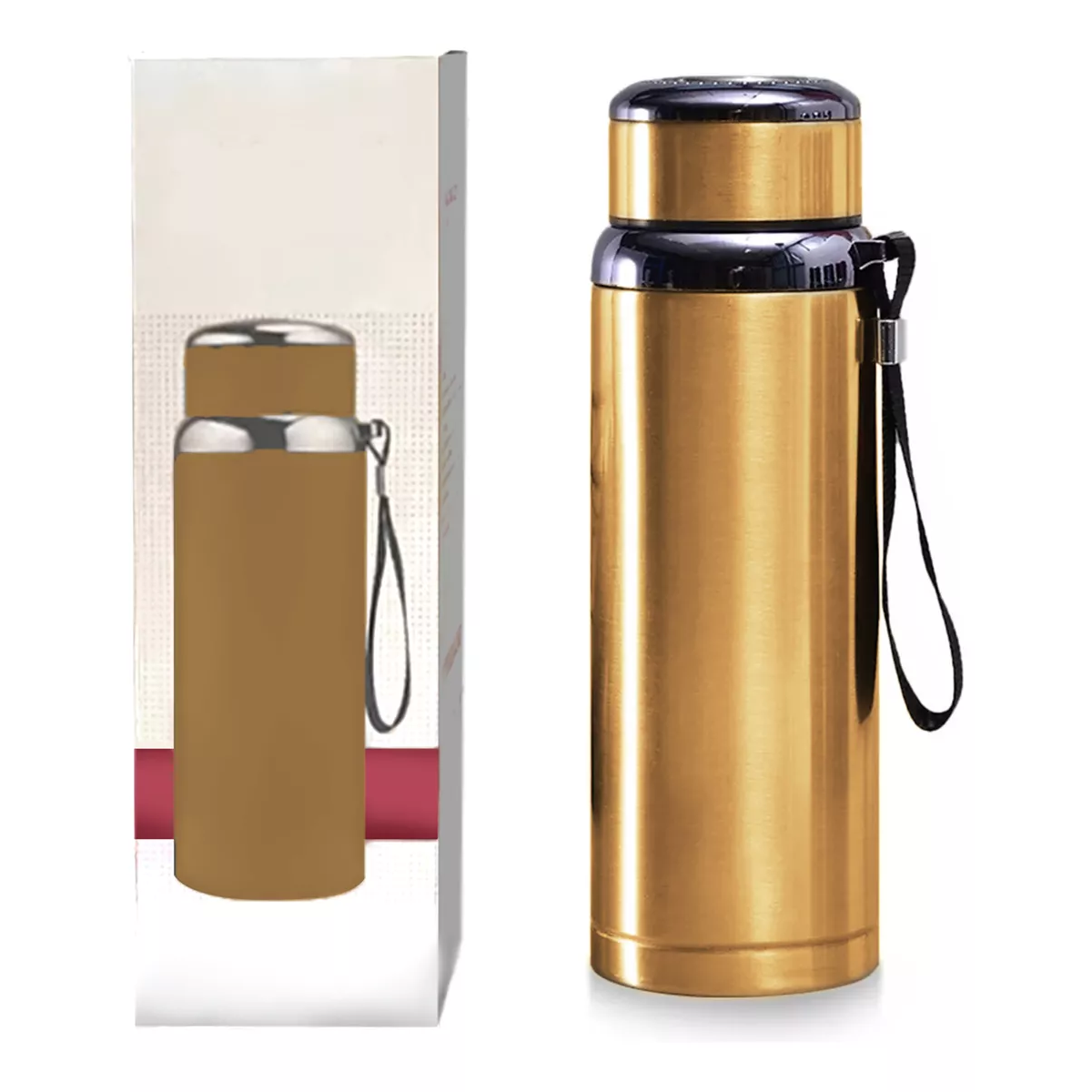 Botella De Agua Fría/caliente Termo Acero Inoxidable 1000ml