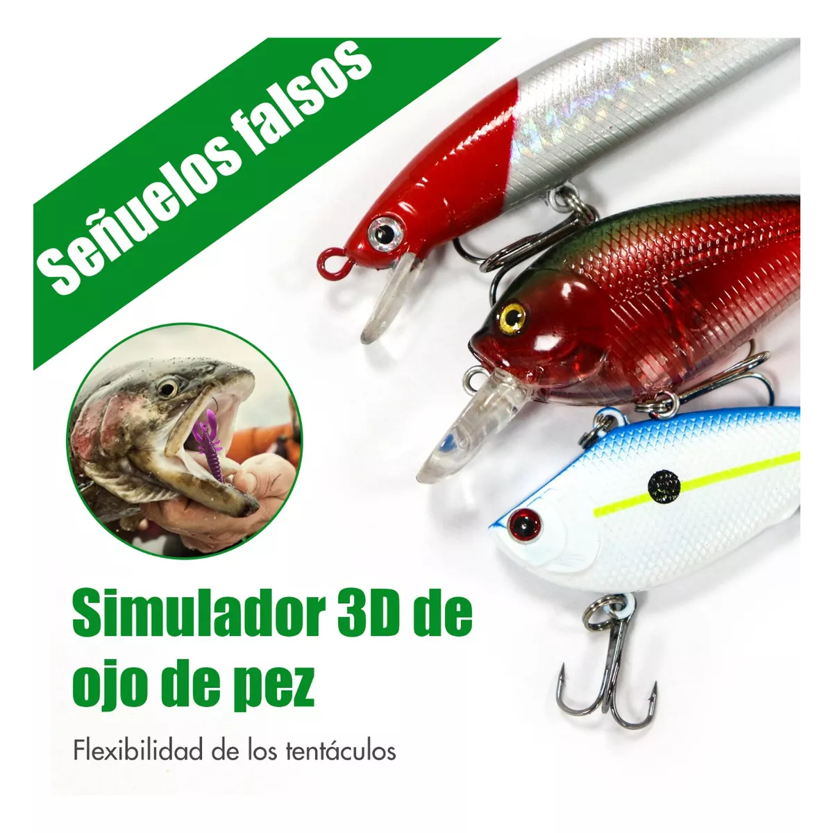 Señuelos De Pesca Kit De Señuelos Con Una Caja 91 Piezas