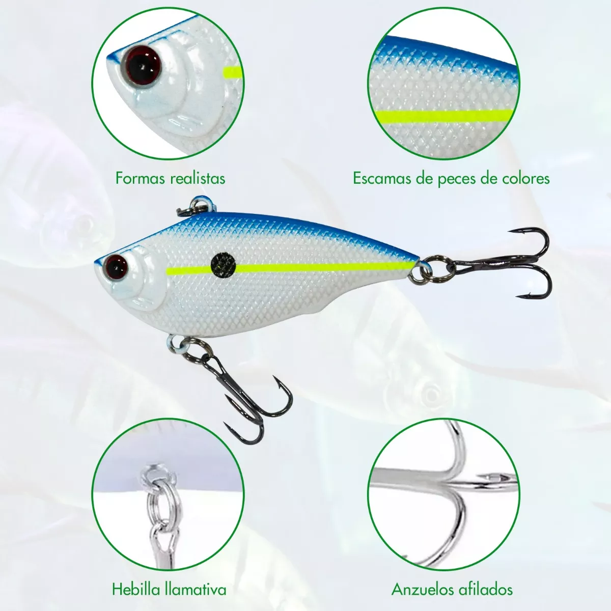 Señuelos De Pesca Kit De Señuelos Con Una Caja 91 Piezas