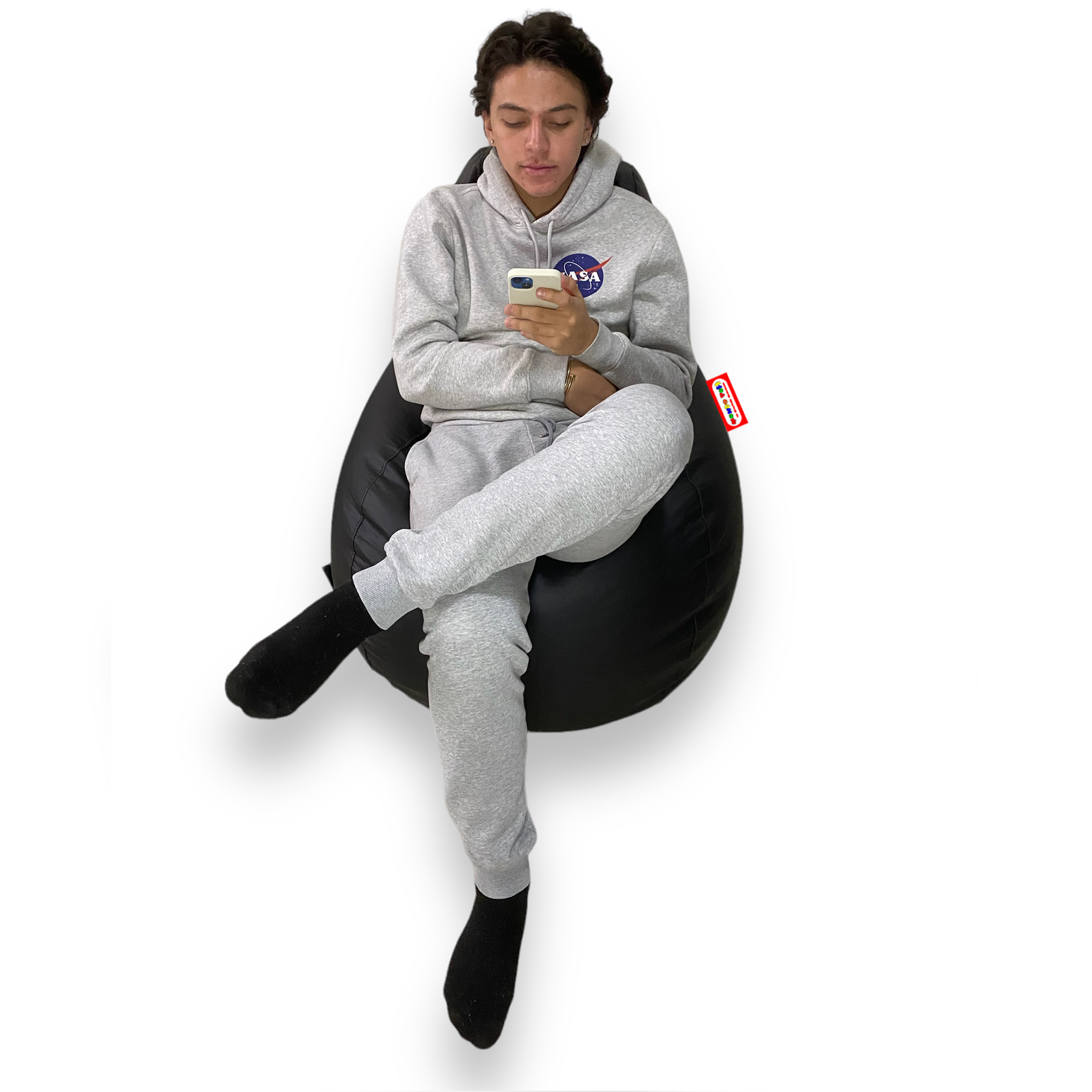 Sillón Puff Pera Gamer Grande marca Mundo Puff .