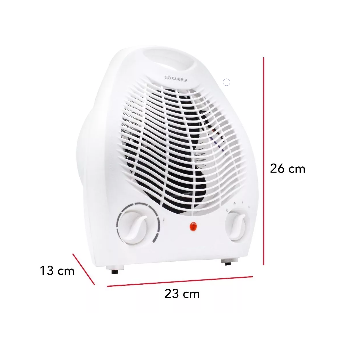  Calefactor Con Ventilador Rc-a01 Color Blanco