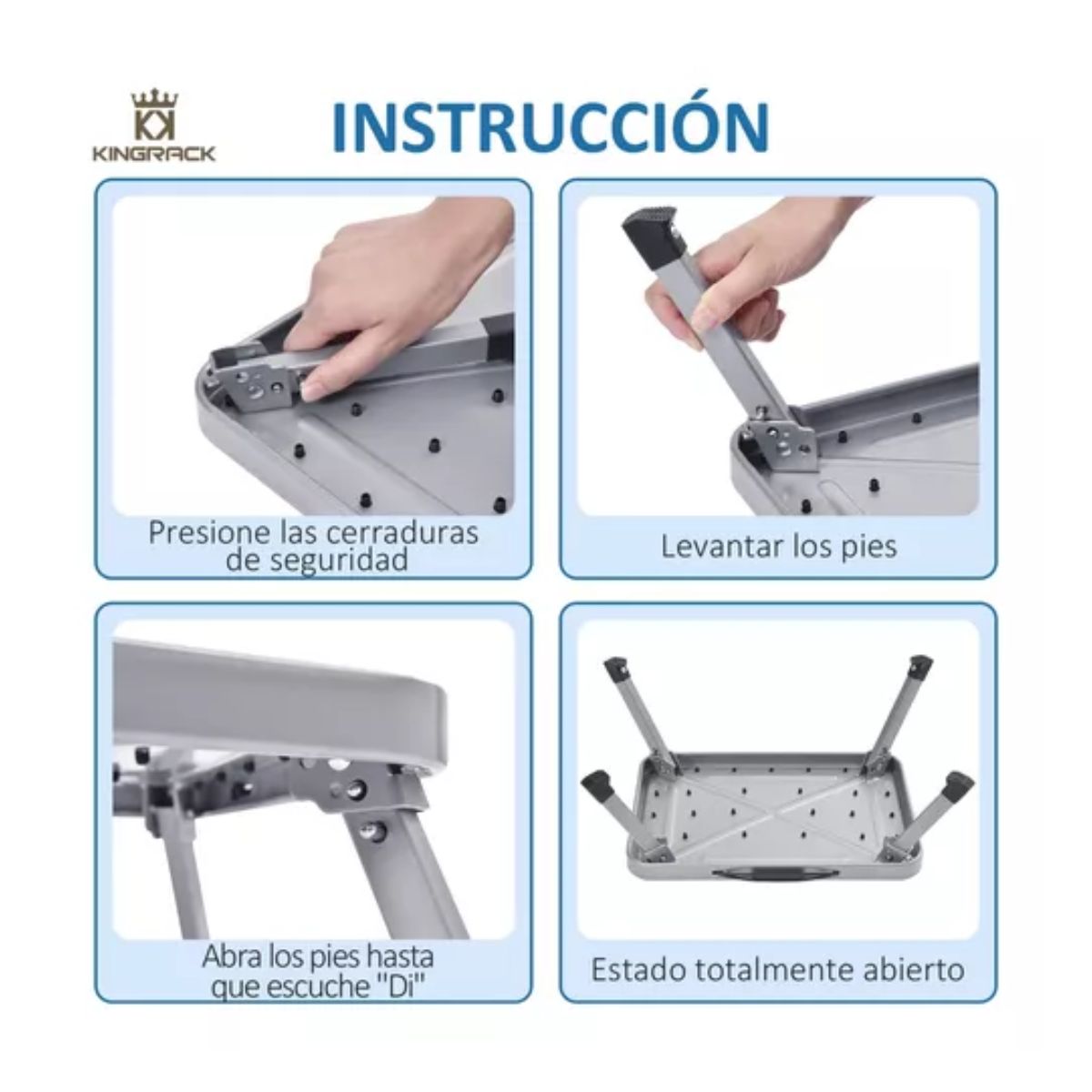 Banco Pequeño Para Cocina Resistente Taburete 1 Escalon, Color Blanco y Gris